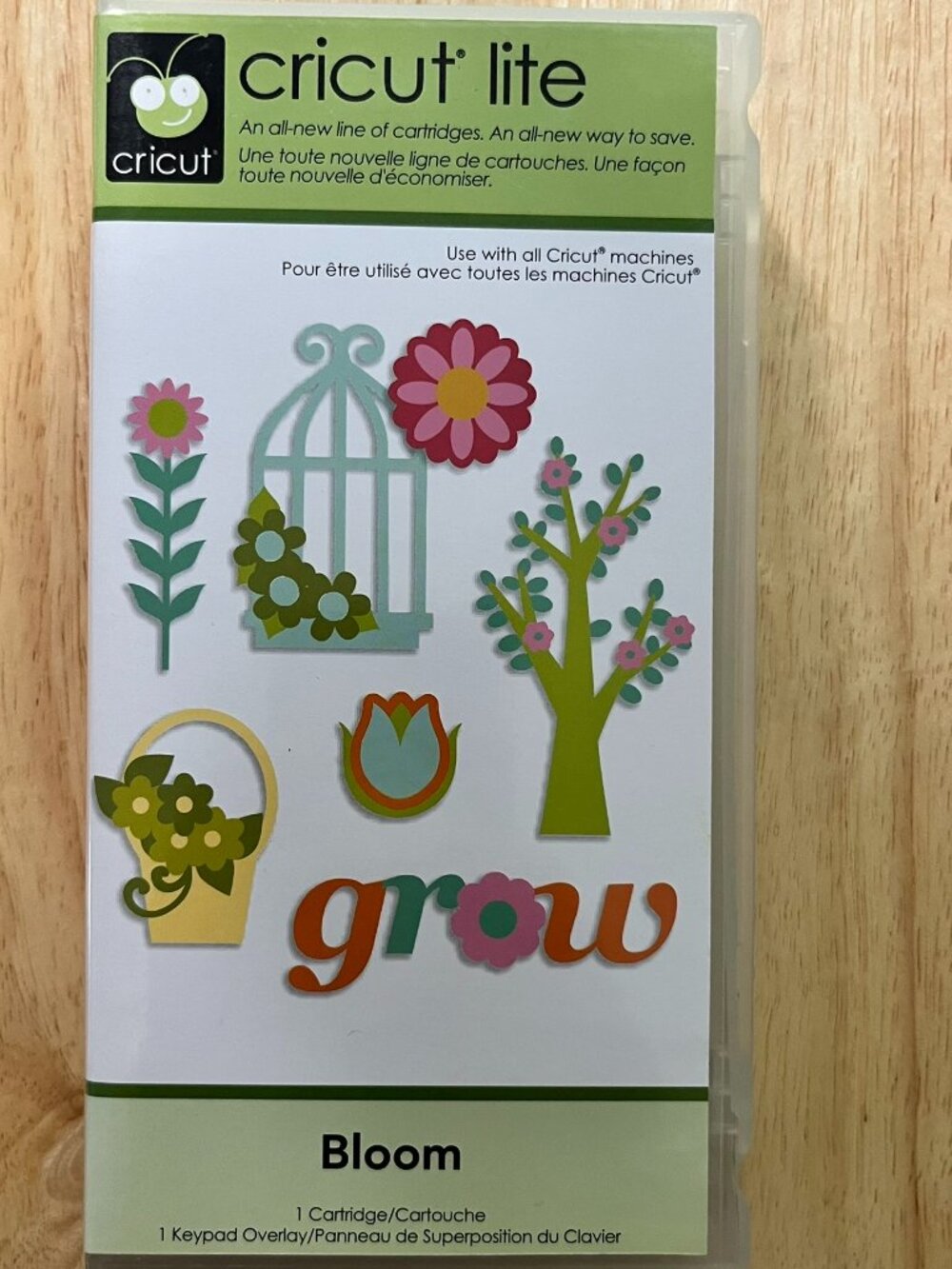2010 Cricut Lite "Bloom" Cartridge Complete with box Scrapbooking floral garden